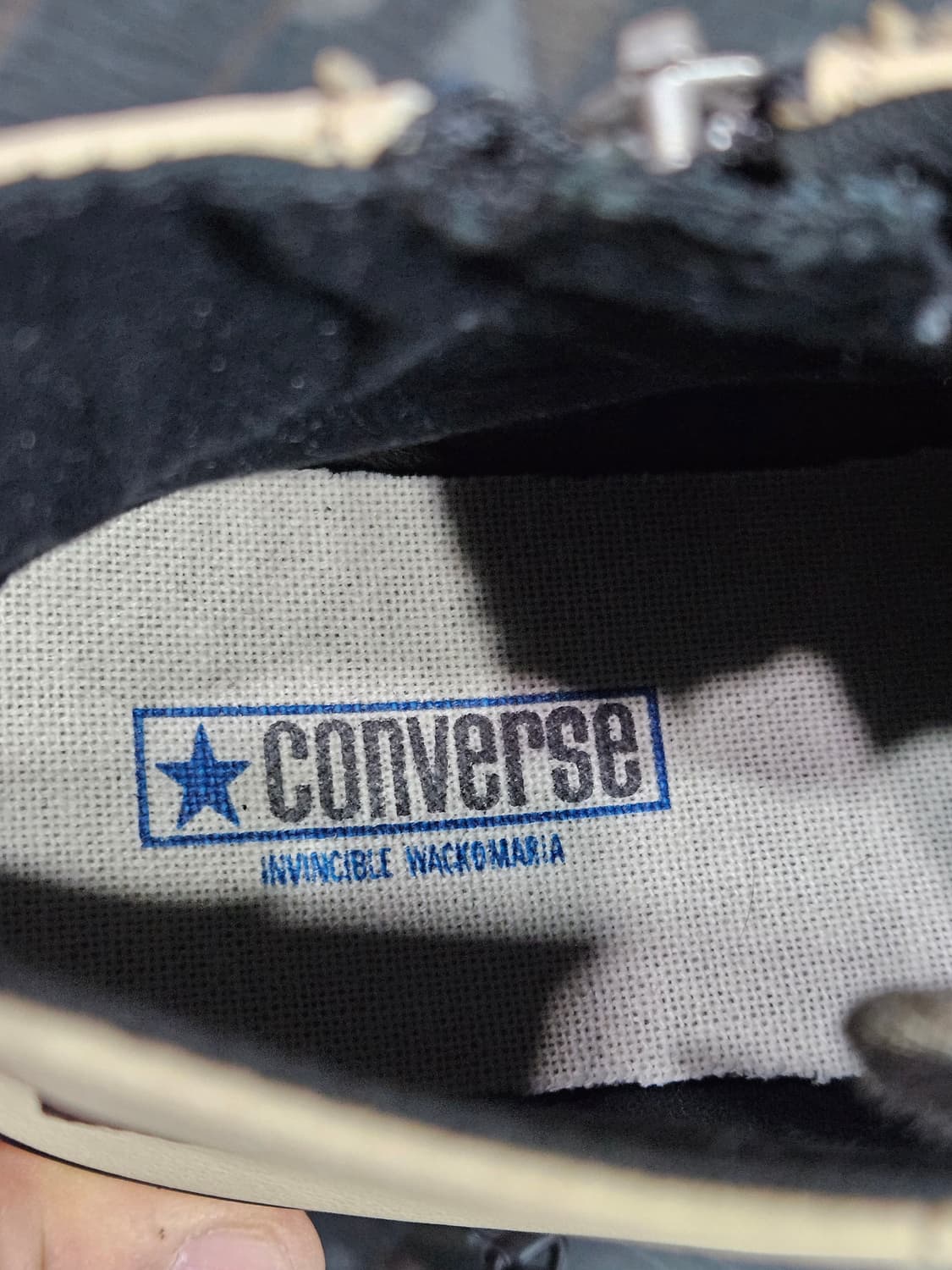 컨버스 척테일러 베이지 남성 255 집업 가죽 하이탑  상품이미지4