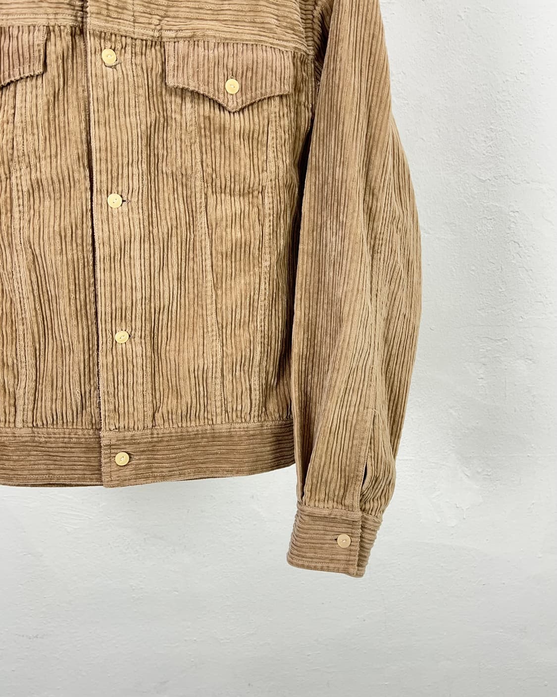  마투치 카멜 골덴 코듀로이 자카드 웨스턴 트러커 자켓 상품이미지5