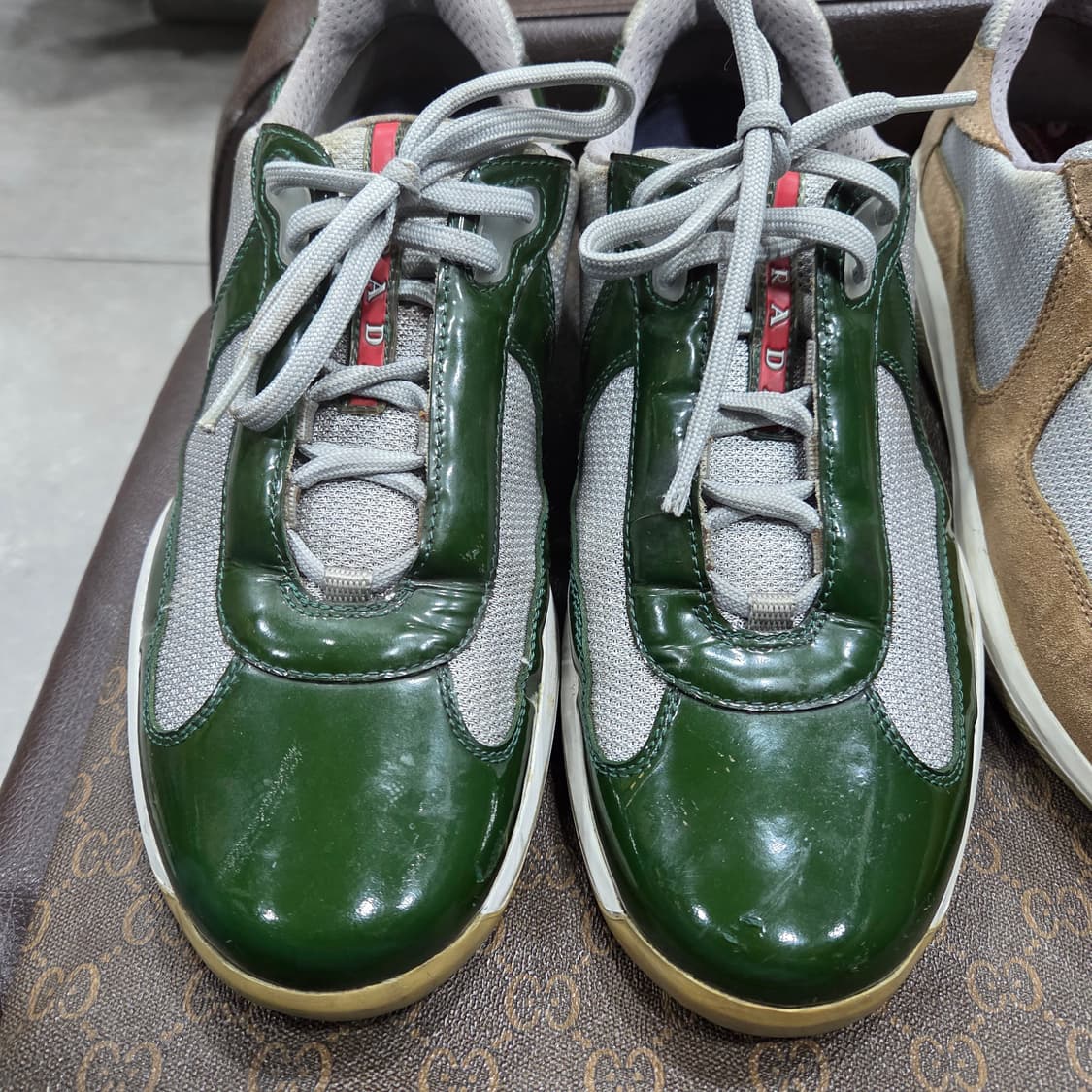 프라다 아메리카컵 그린 스니커즈 상품이미지8