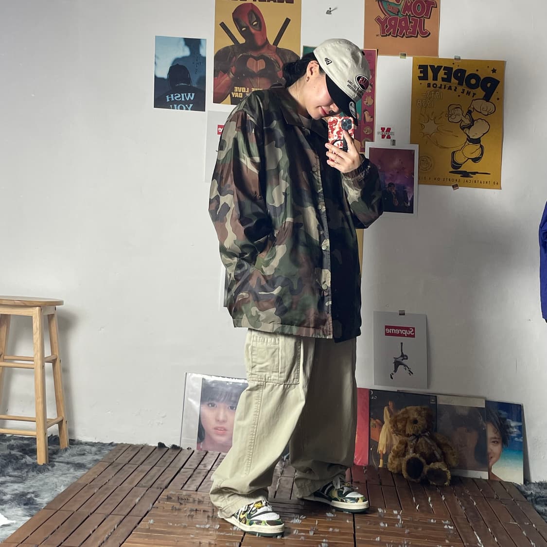 [2XL]evenRiver 일본 빈티지 카모 코치자켓 상품이미지3