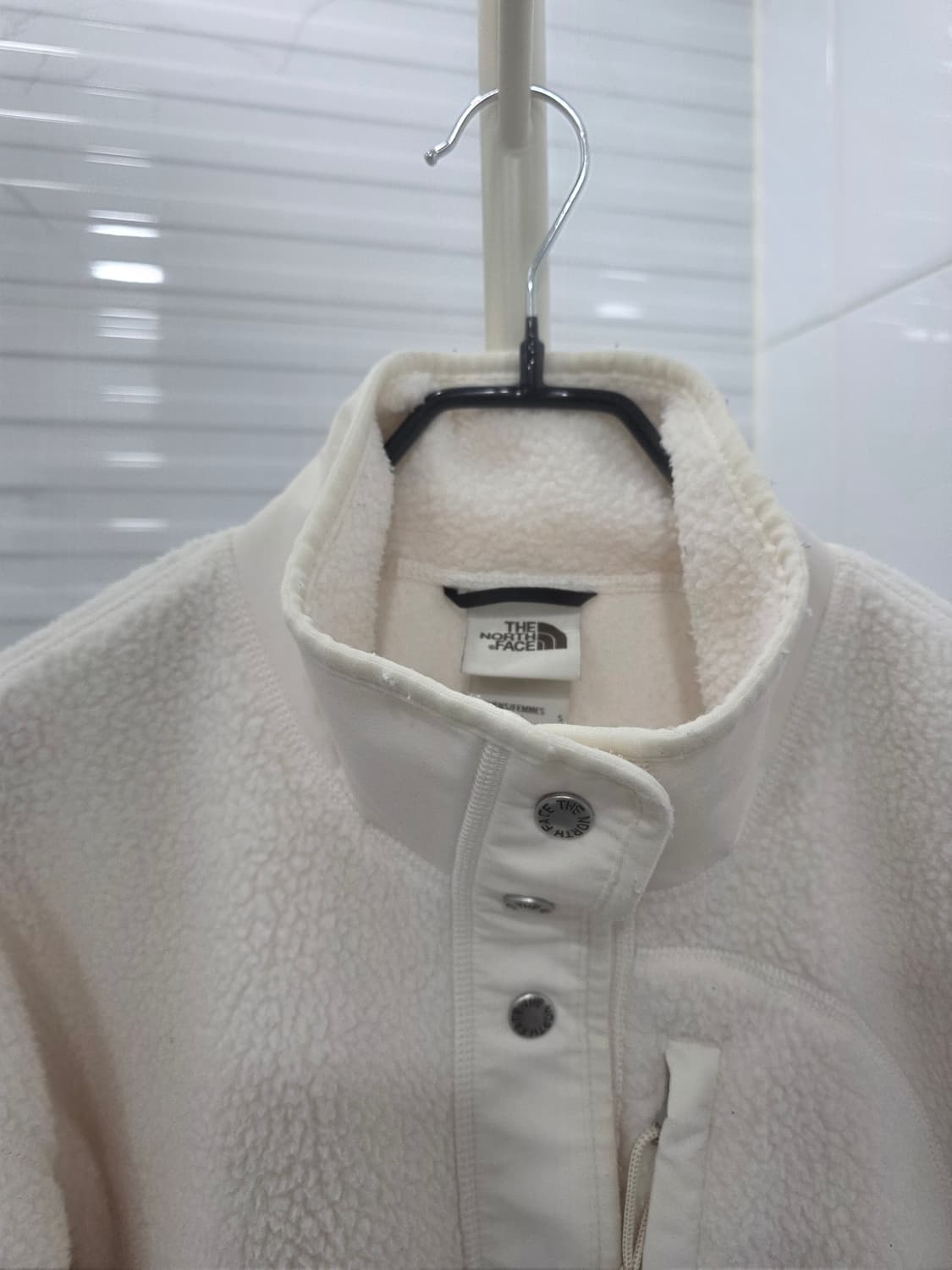 노스페이스 세미크롭 아이보리 후리스 자켓 상품이미지1