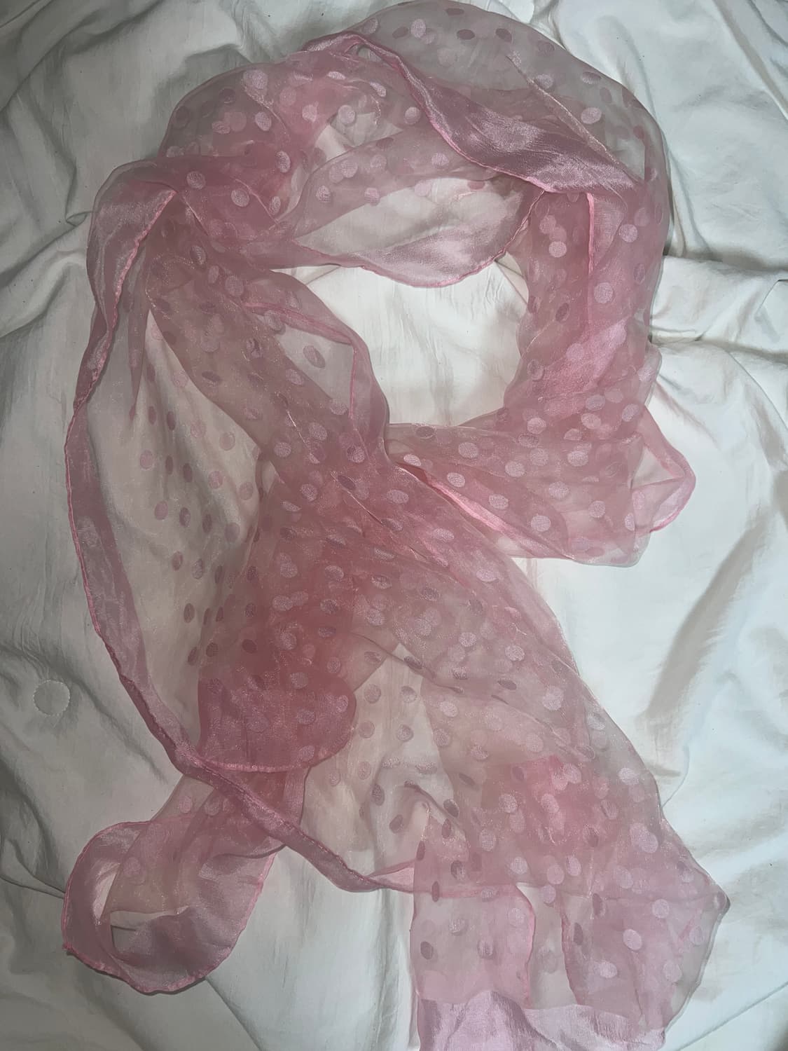 oganza dot pink scarf 상품이미지1