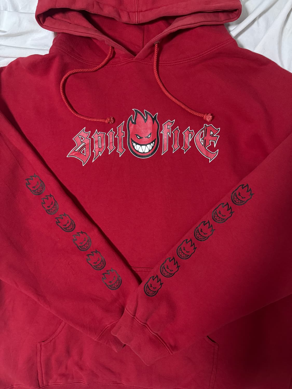 빈티지 스핏파이어 휠즈 빅헤드 프린트 후드티 상품이미지1