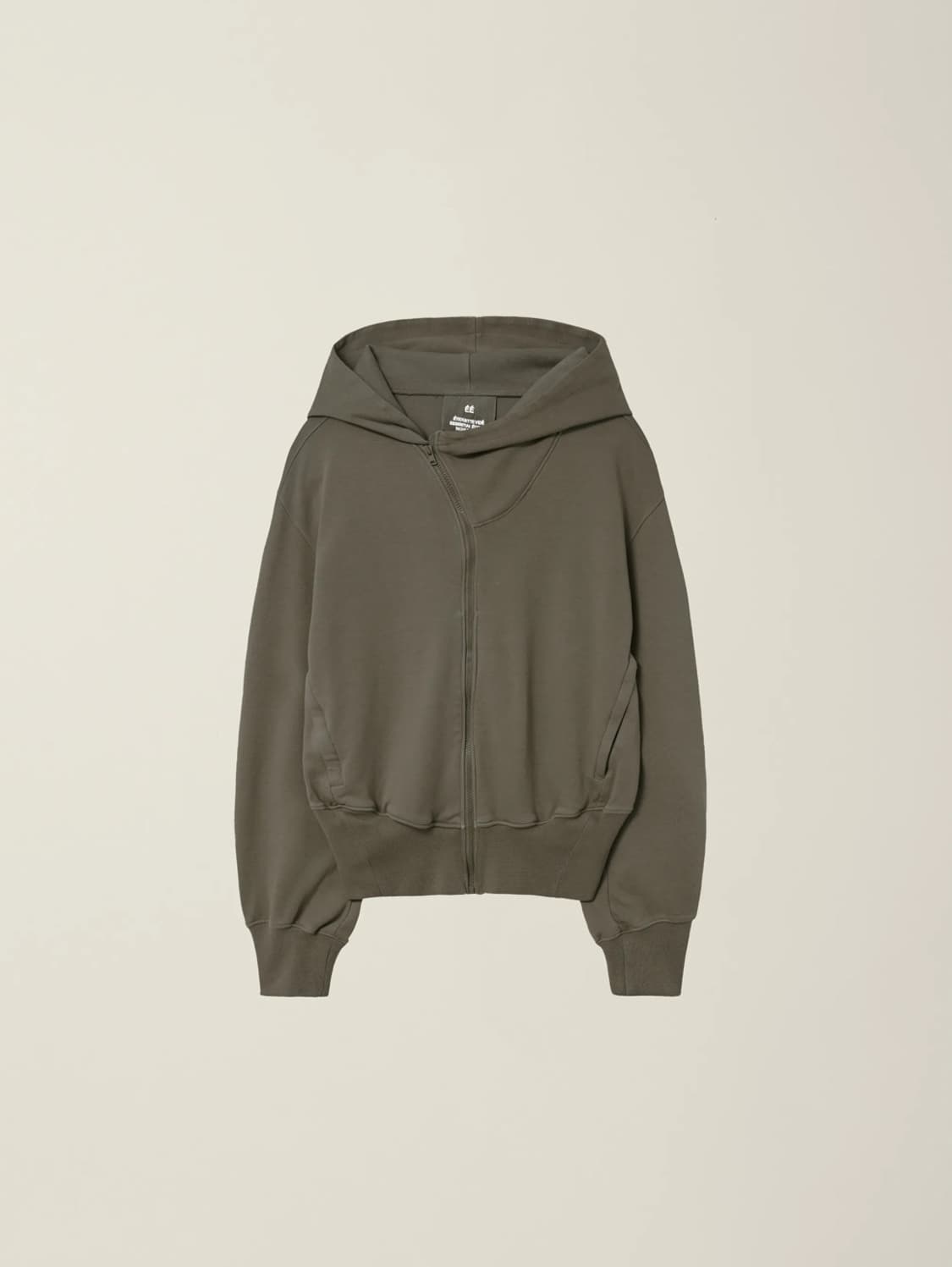 [M] 누마레 이이 가먼트다이드 커브드 후드 집업 모던 모카 상품이미지1