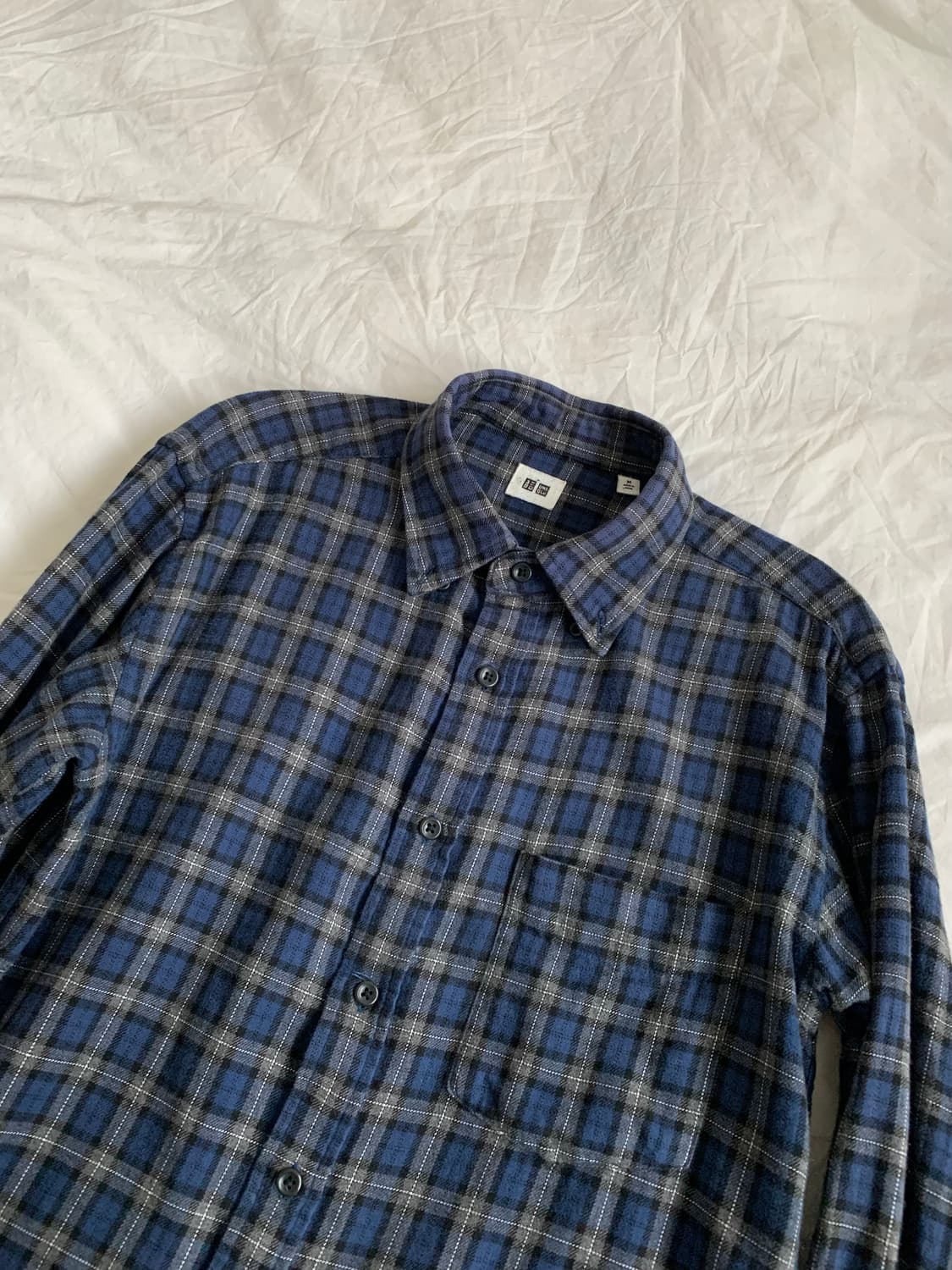 UNIQLO 블루 셔츠 상품이미지4