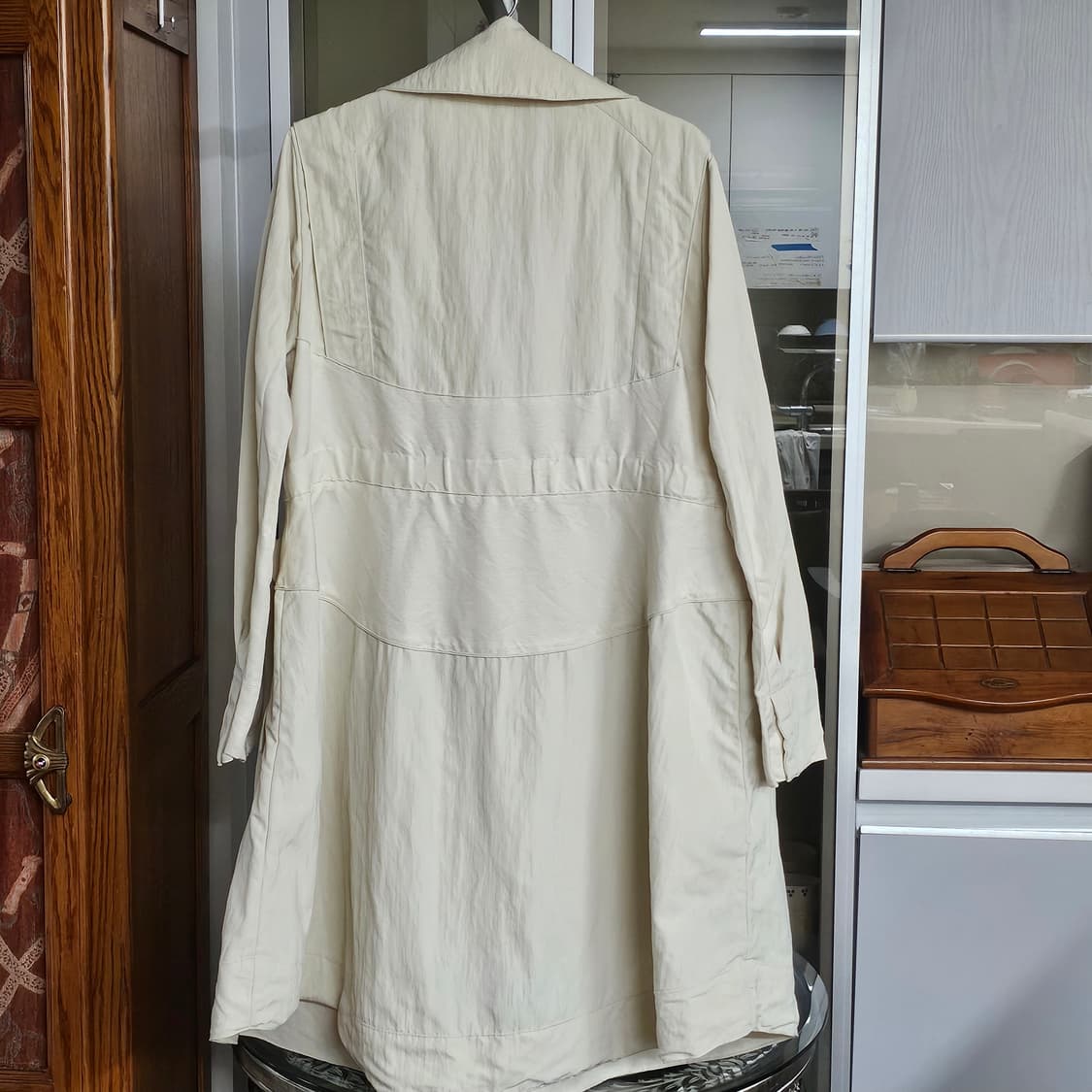 [미샤] 허리스트링 오버핏 사파리 코트 (고급스러운 크림) 상품이미지3