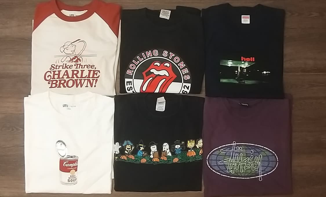 Vintage Y2K 00s 그래픽 티셔츠 묶음 상품이미지1