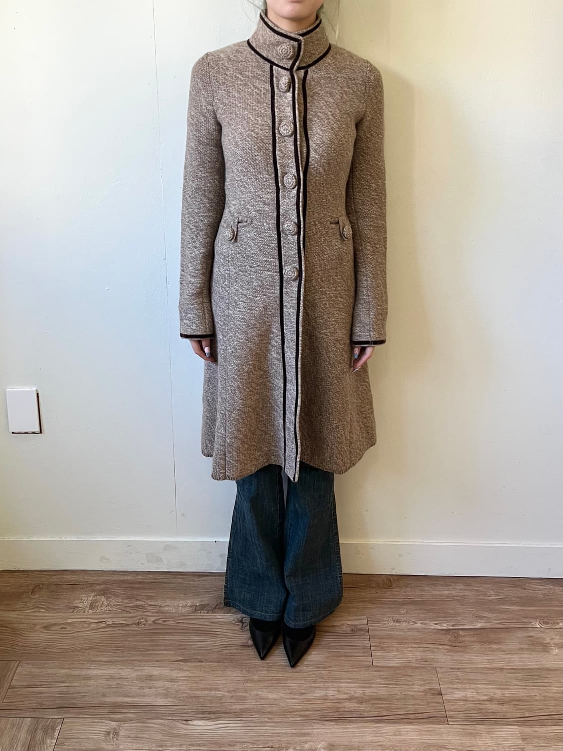 엠포리오 아르마니 앙고라 차이나 버튼업 코트 상품이미지7