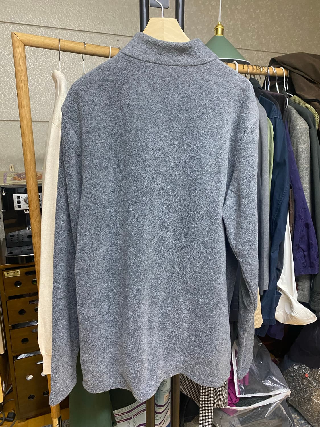 카카오프렌즈 하프집업 L 회색 상품이미지3