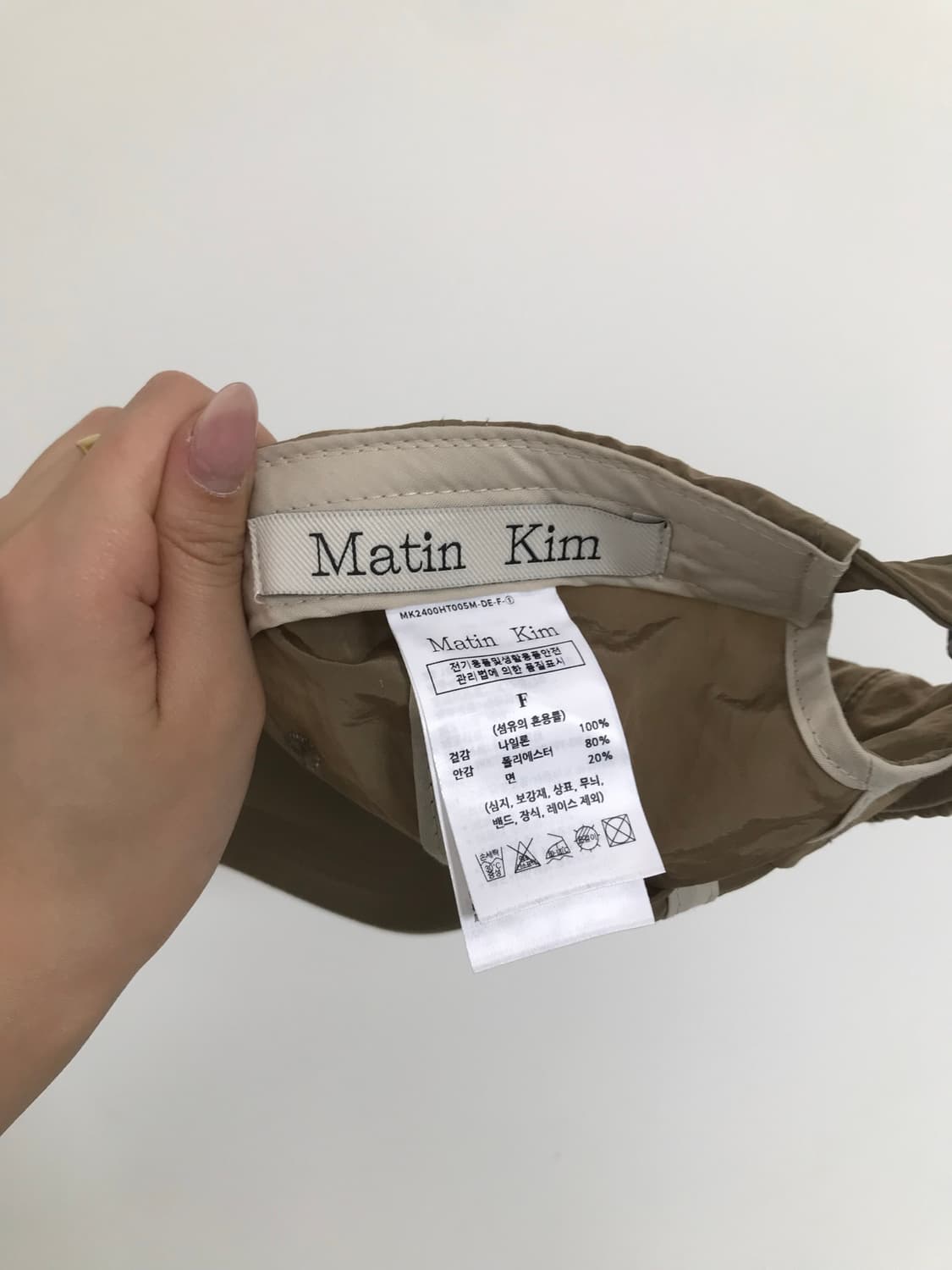 마땡킴 카키 나일론 볼캡 상품이미지8