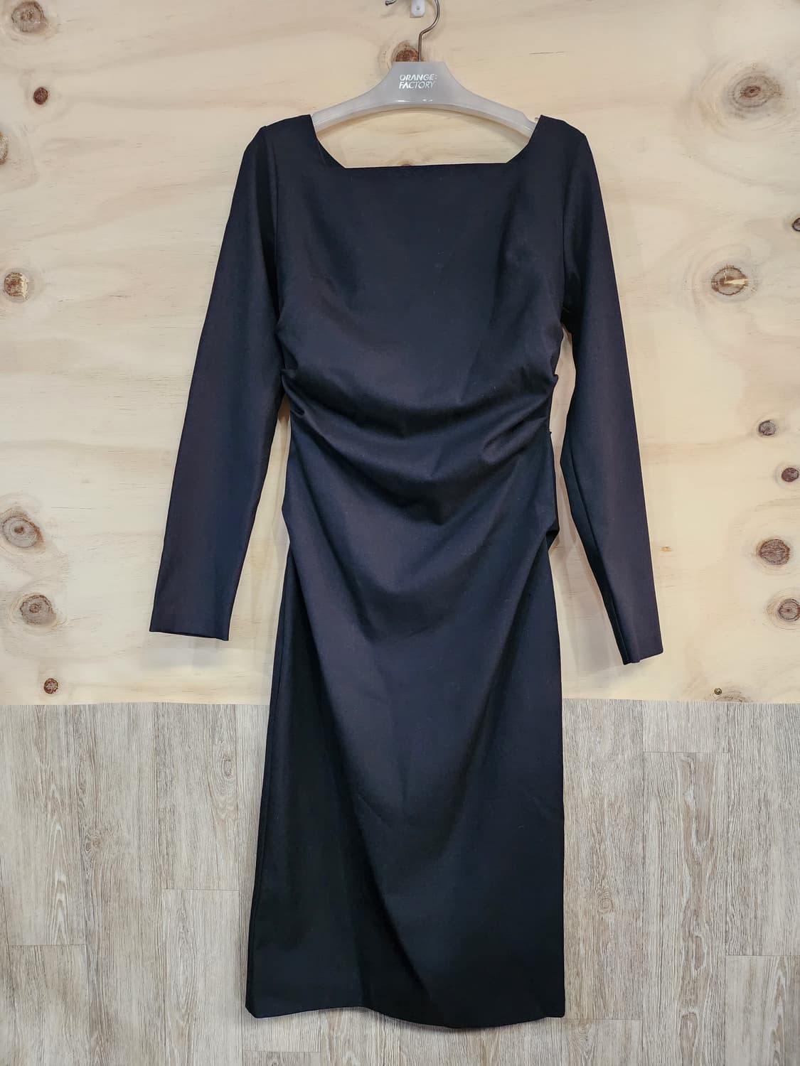 337) 여성 스퀘어넥 미디 원피스 상품이미지1