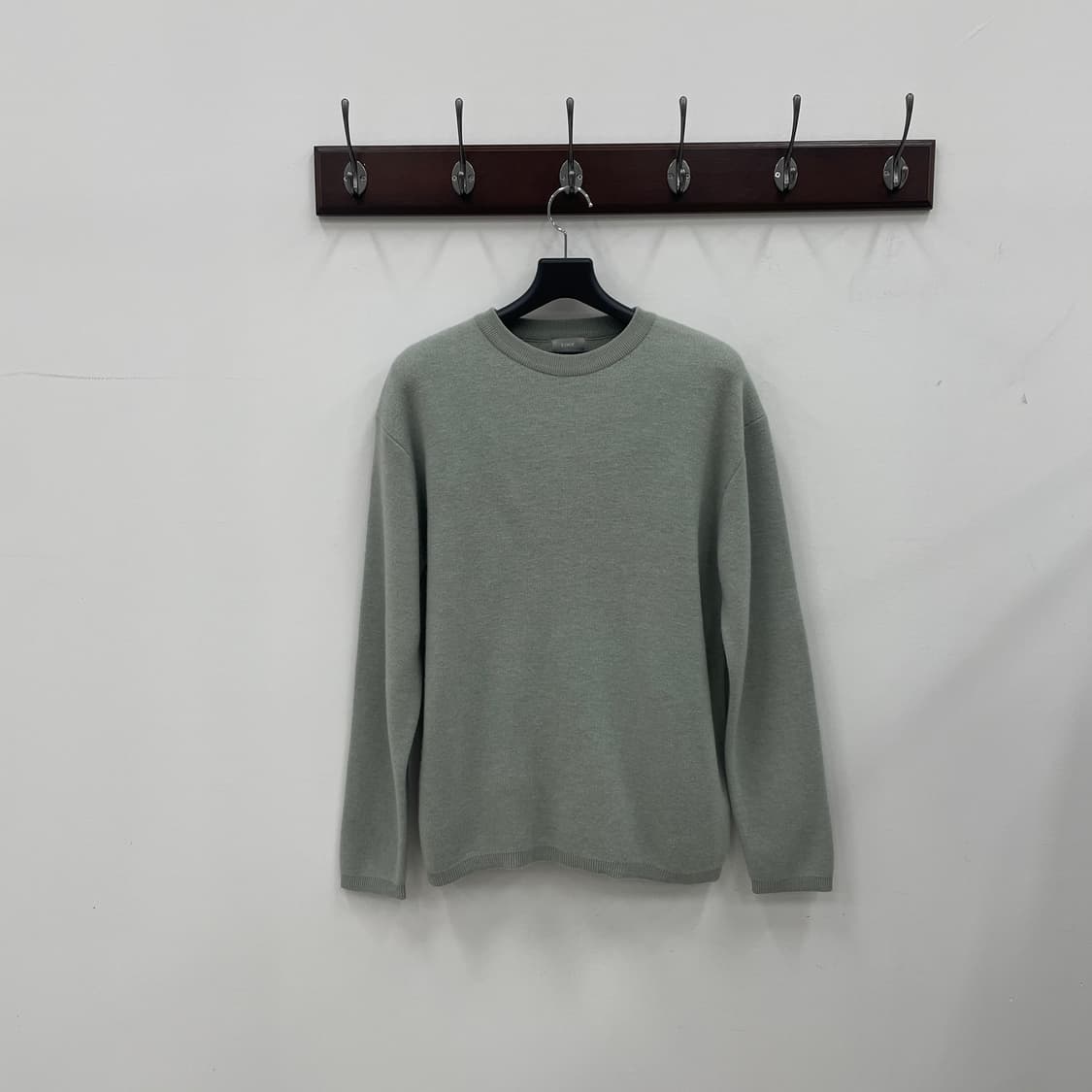 쿠어 라운드넥 캐시미어 혼방 민트 니트 상품이미지1