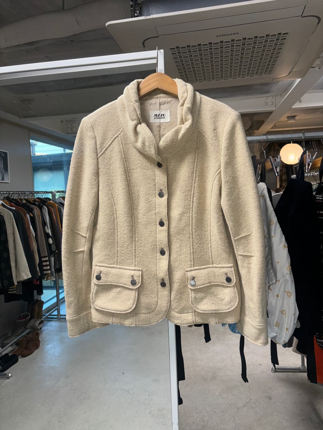 JPN 베이지 울자켓 상품이미지3