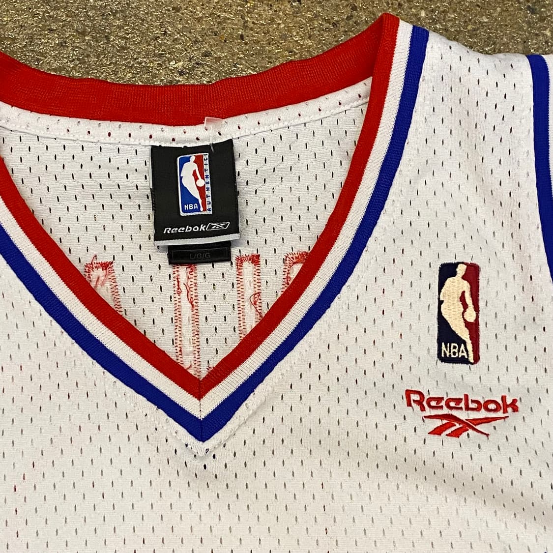미국 빈티지 리복 NBA 디트로이트 피스톤즈 윌리스 농구유니폼 상품이미지6