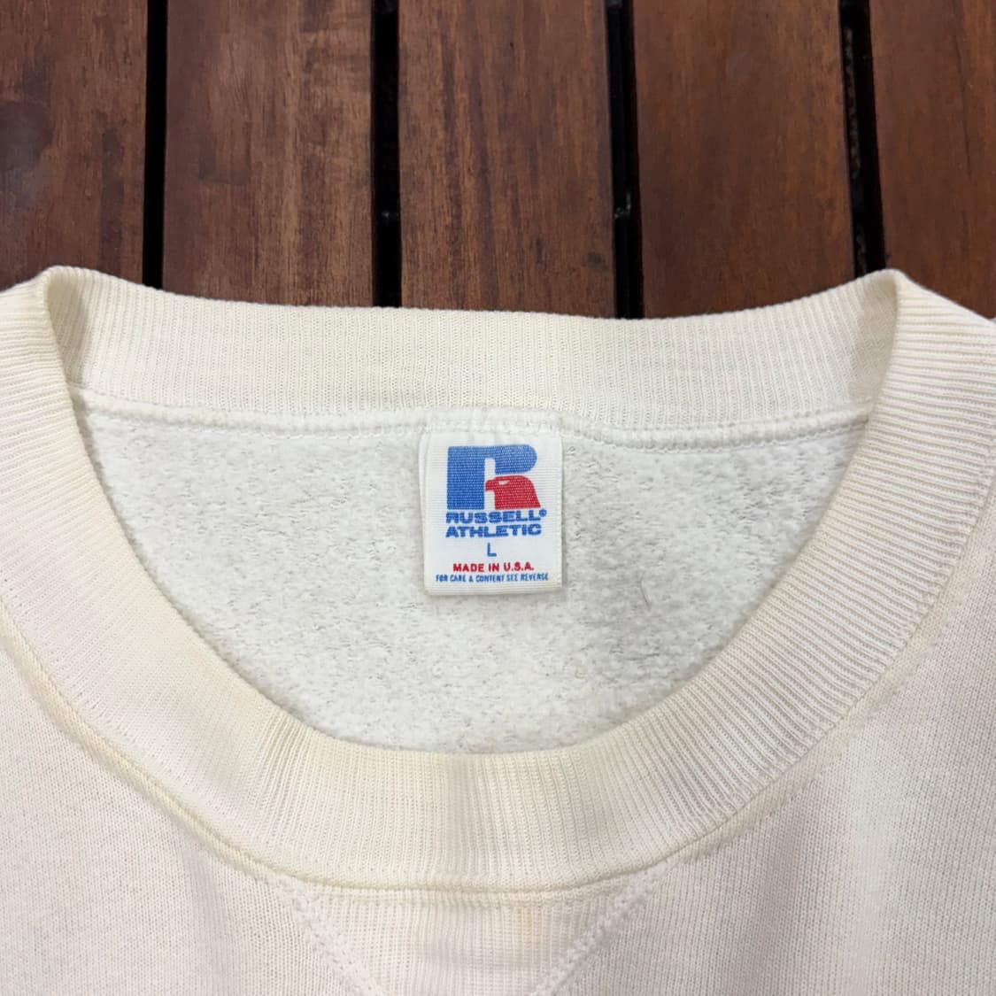 (L) 80s 러셀 파스텔 수채화 프린팅 맨투맨 made in USA 상품이미지5