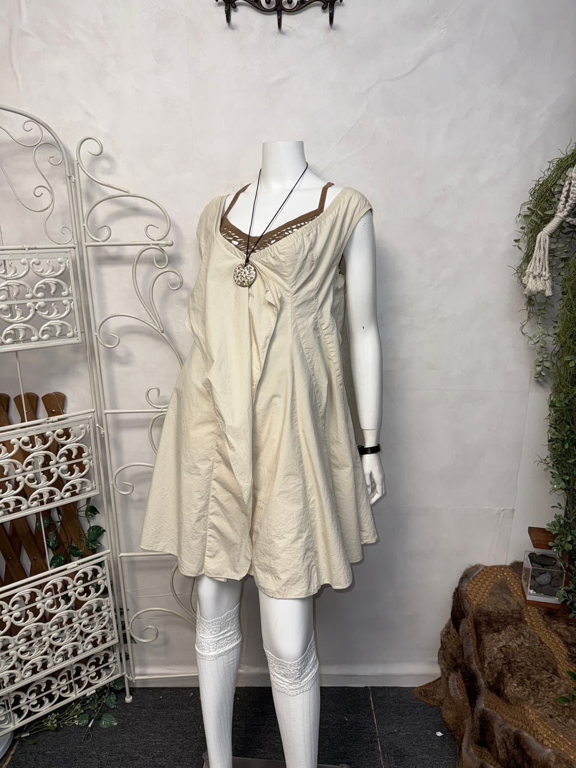 O’2nd ivory draped pleats balloon ops 상품이미지5