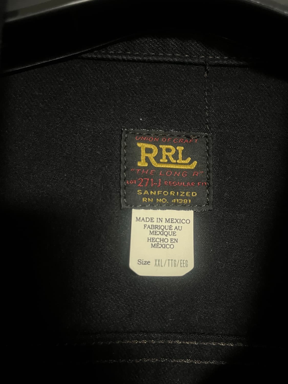Xxl) RRL lot271 데님 트러커 자켓 팝니다 상품이미지3