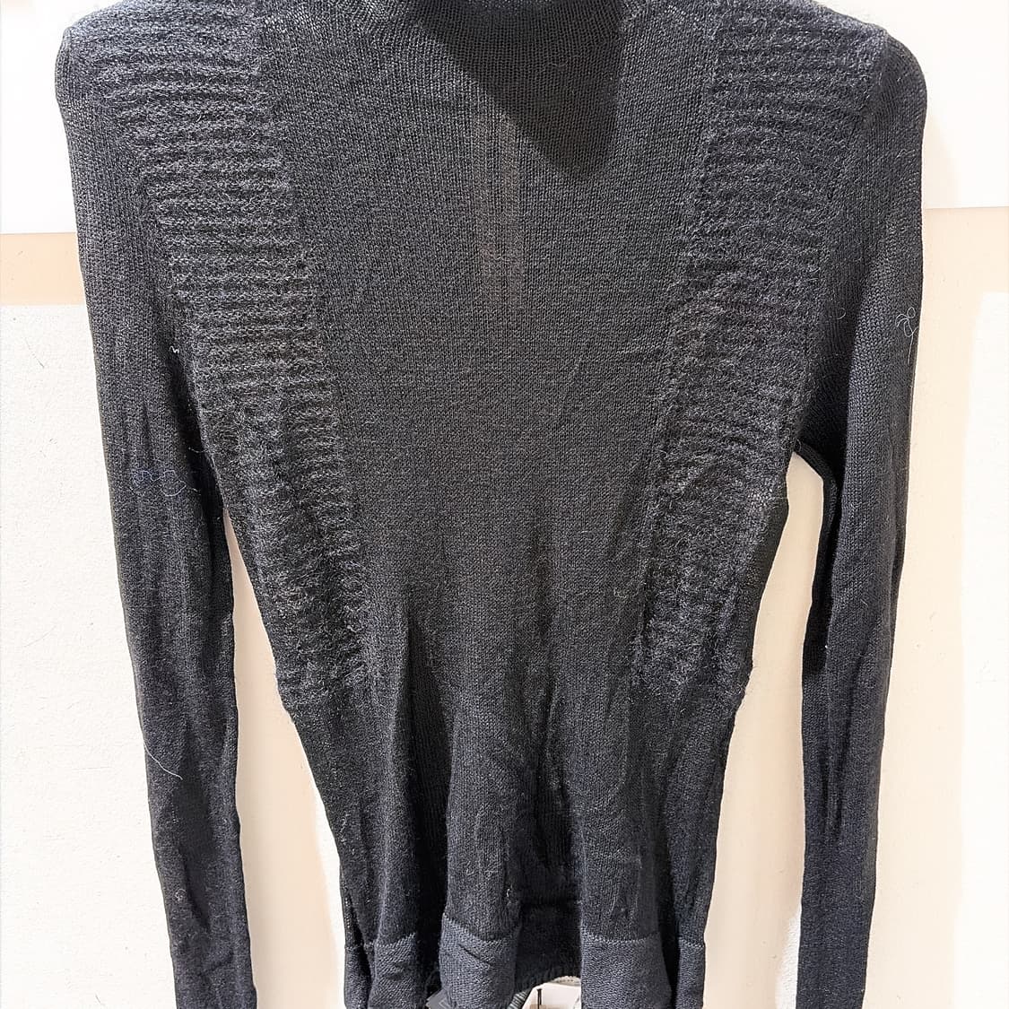 (정품/새상품) 릭 오웬스 여성 블랙 HARNES 울 니트 상품이미지2