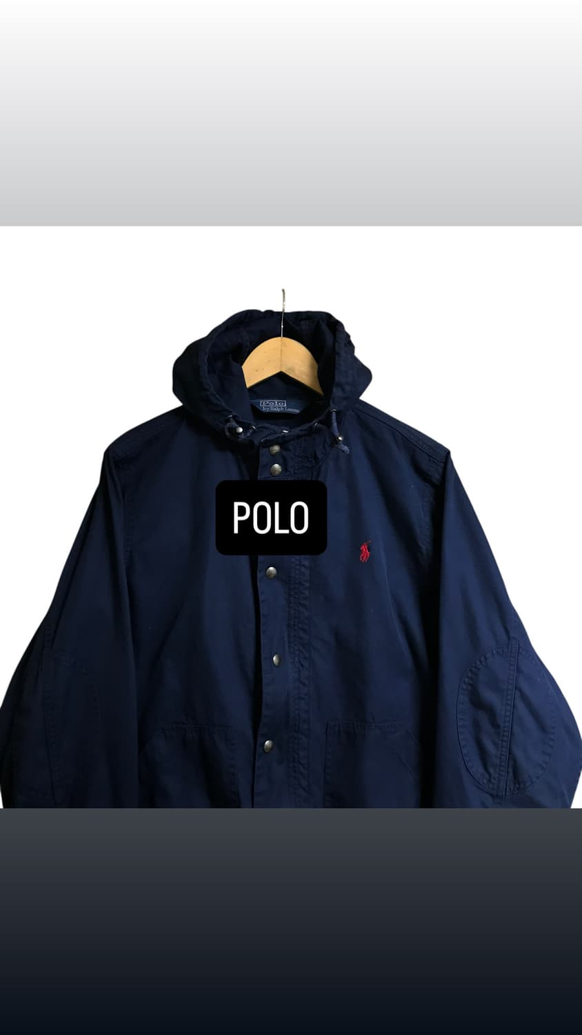 폴로 랄프로렌 90s 면 코튼 후드자켓 상품이미지1