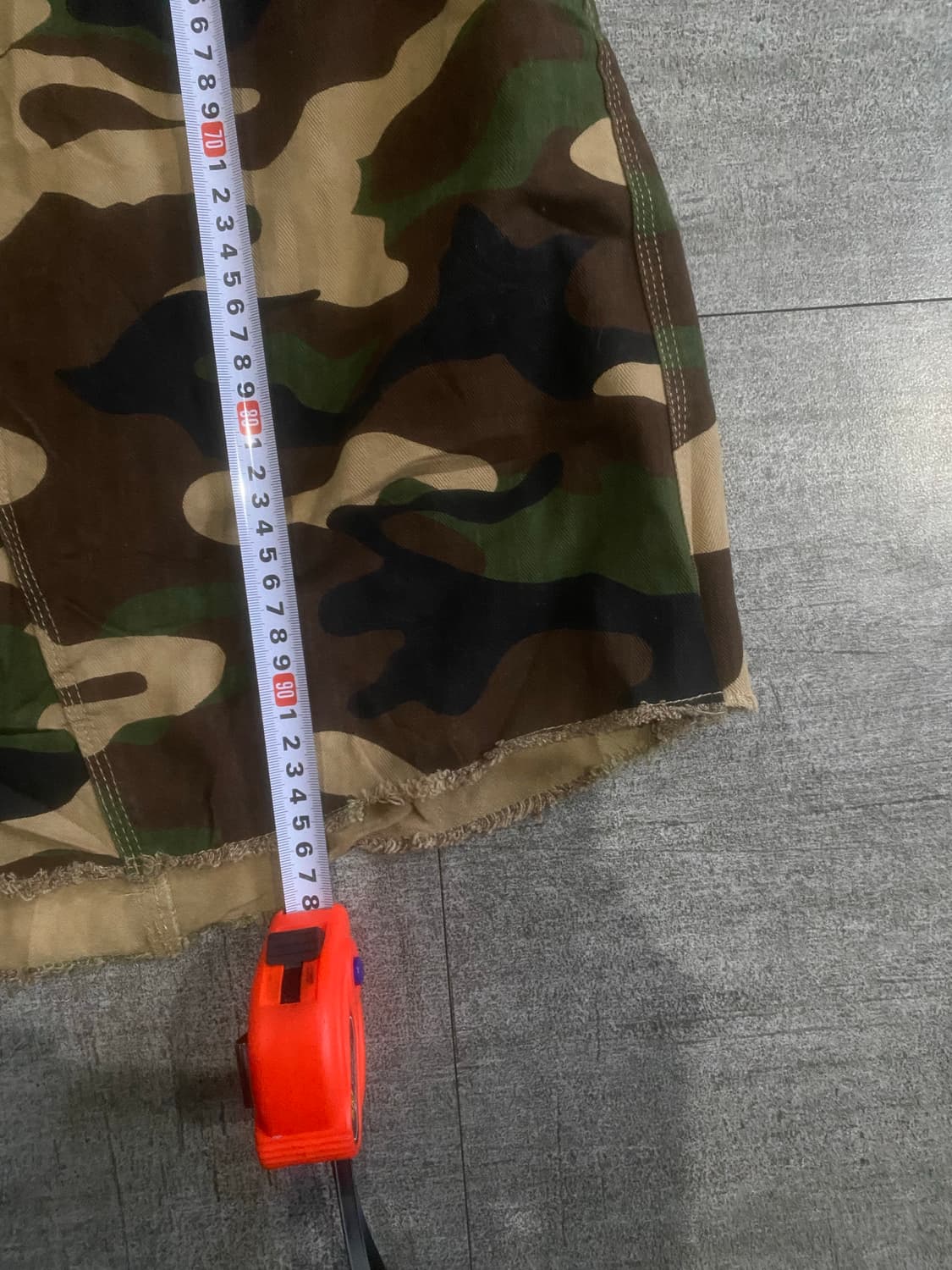 일본빈티지 Rodeo 핀터깔y2k 보헤미안워크 밀리터리 카모롱스커트 상품이미지3