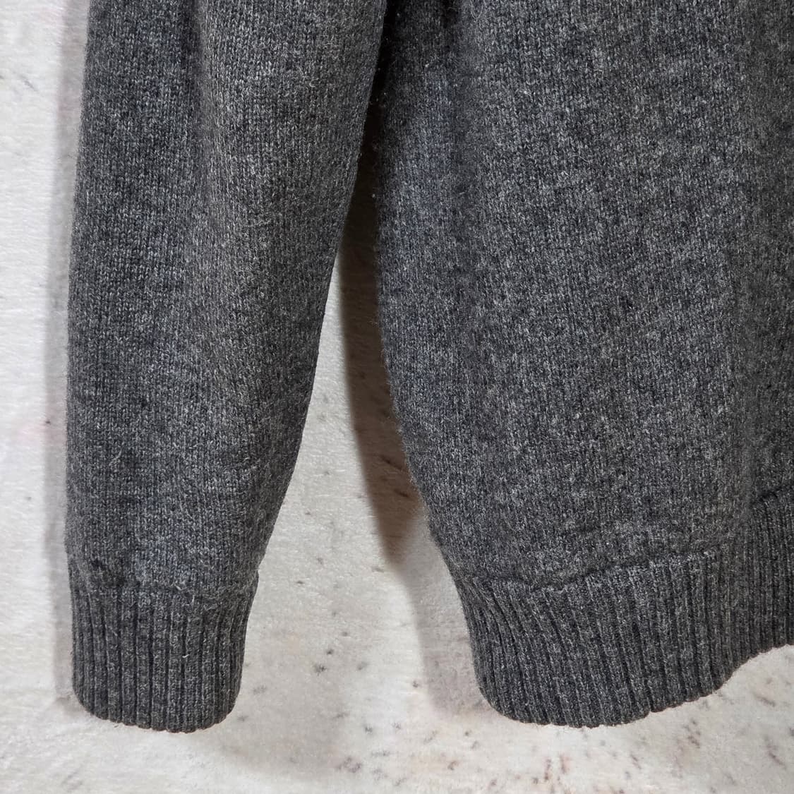 빈티지 챠콜 노르딕패턴 패디드 니트집업 상품이미지9