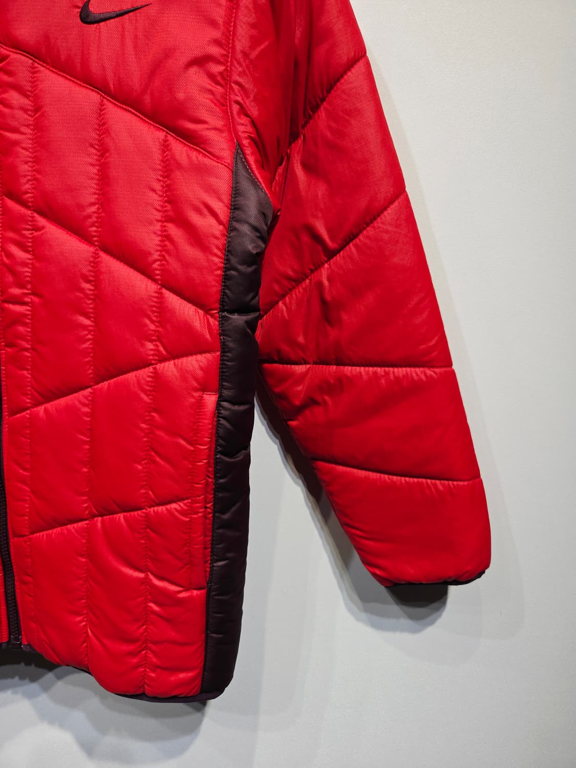 나이키 스우시 후드 패딩 자켓 레드 상품이미지5