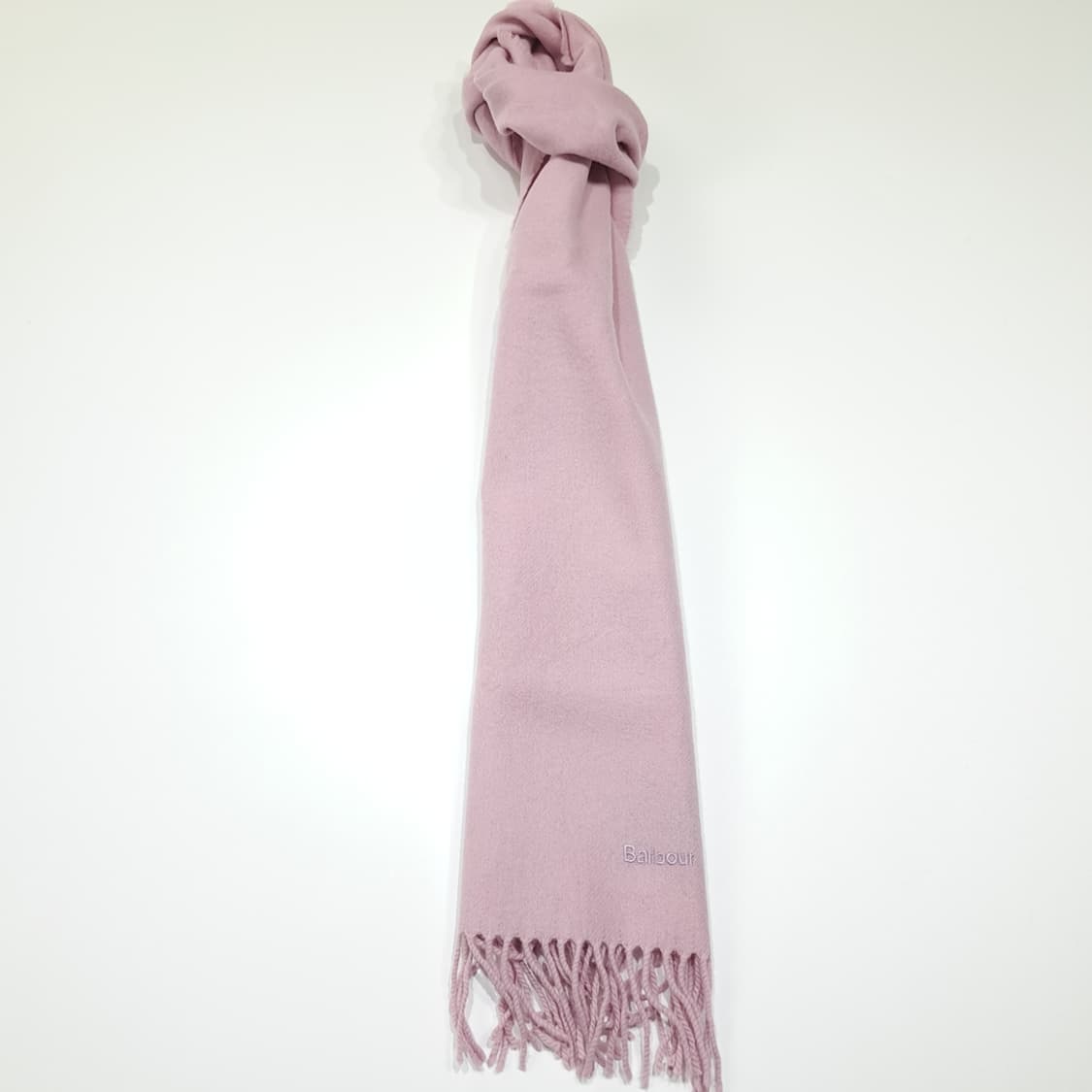 MX649 바버 90s 스코틀랜드판 램스울 더스티핑크 머플러 목도리 상품이미지3