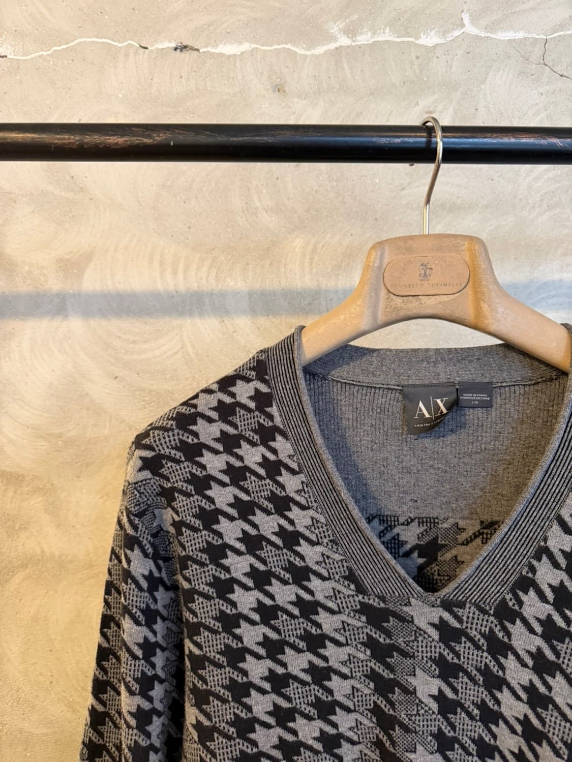 아르마니 익스체인지 브이넥 니트 100 상품이미지2