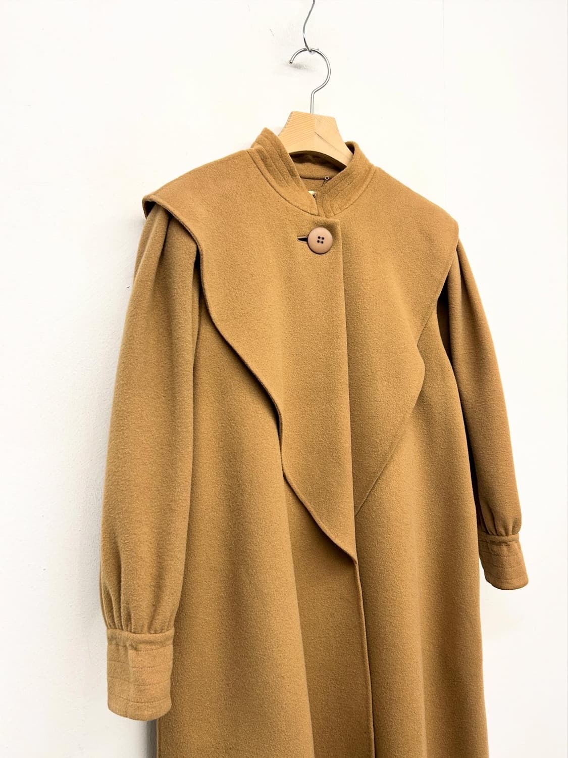 Sanyo Soleil 빅카라 롱 코트 상품이미지2