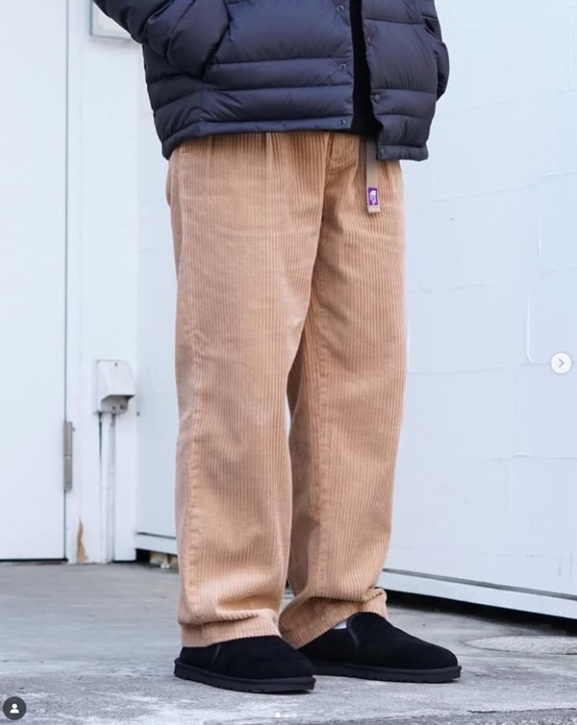 노스페이스 퍼플라벨 가먼트다이 코듀로이 와이드팬츠 라이트베이지 36 상품이미지7