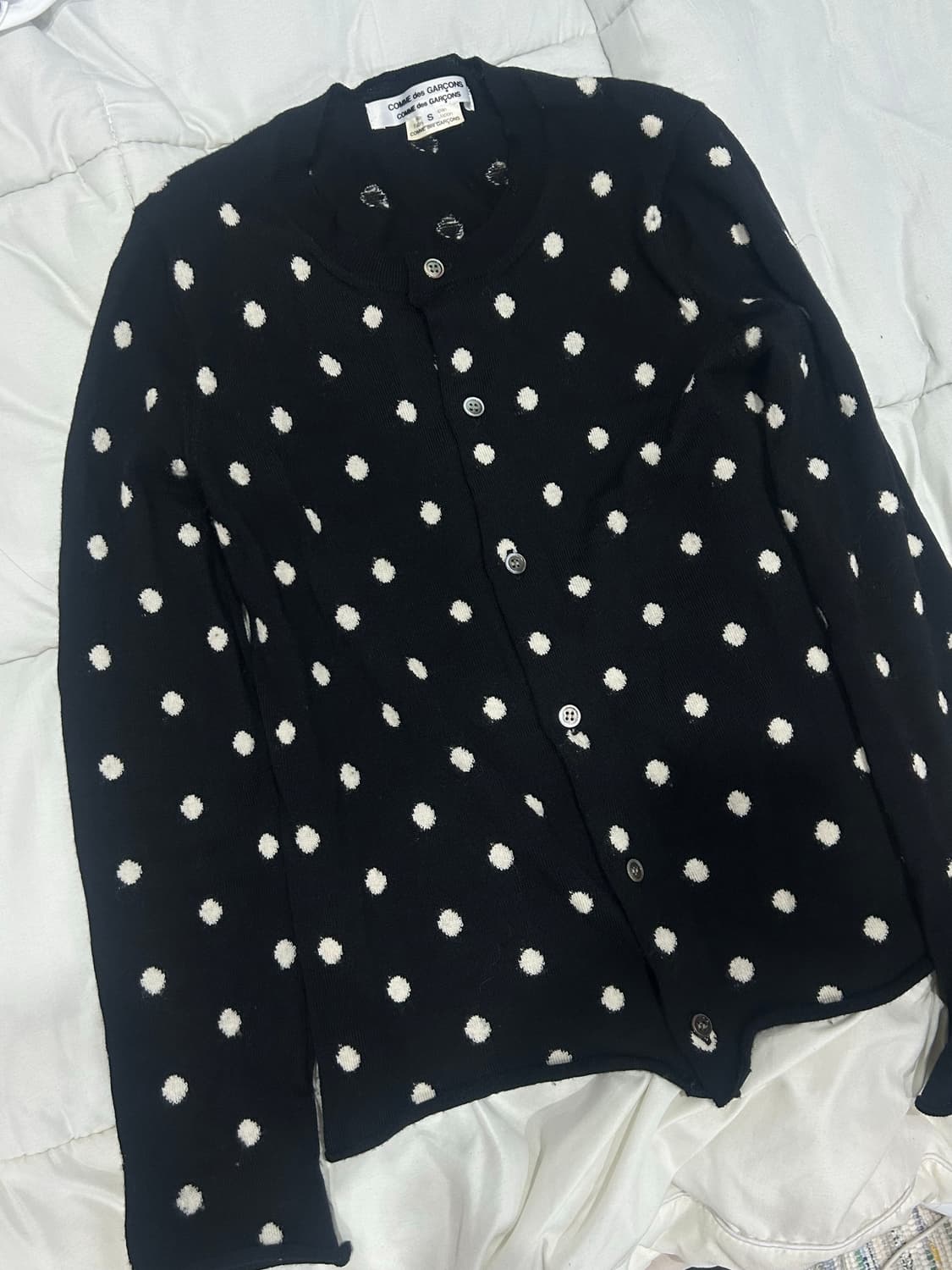 꼼데가르송 도트 가디건 상품이미지2