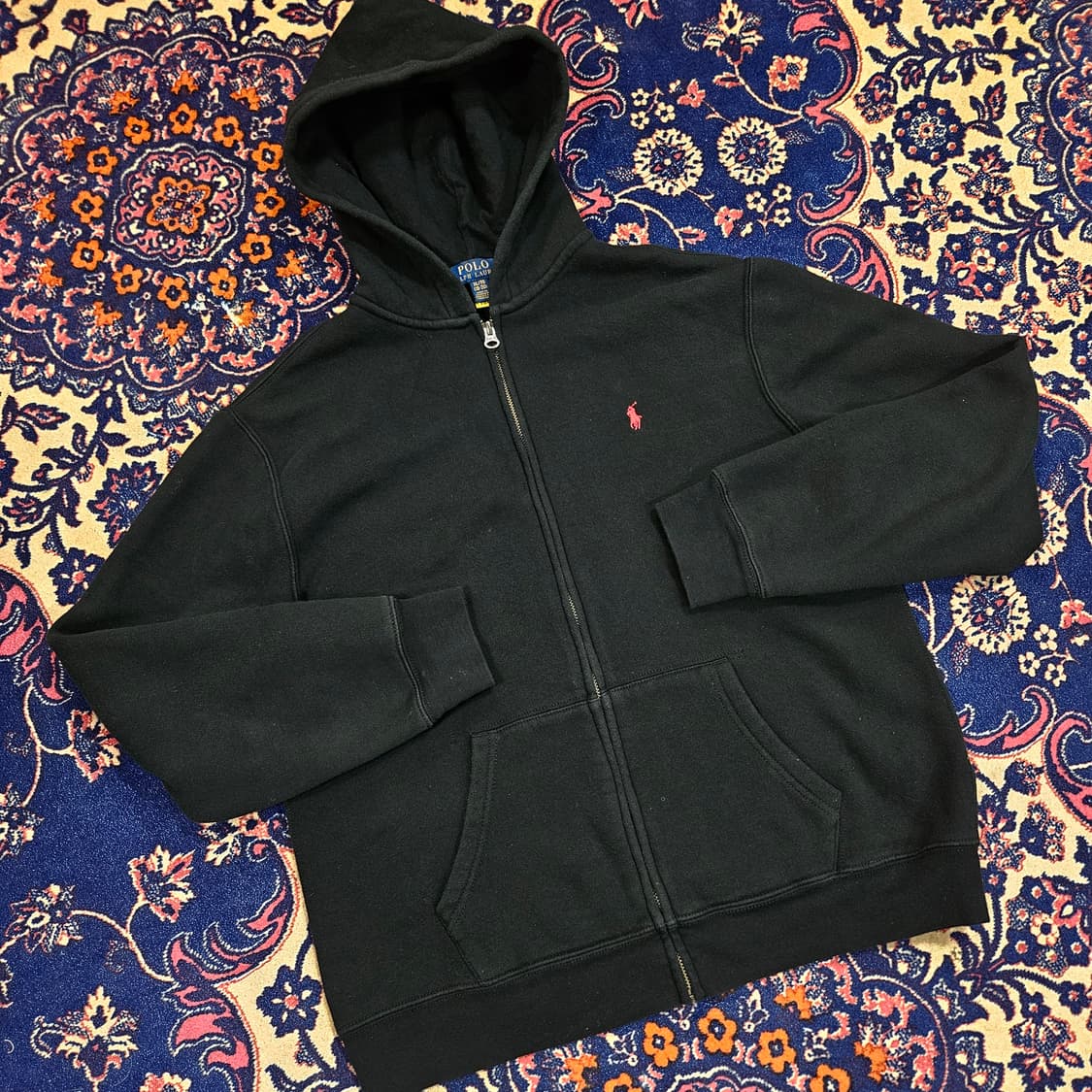 폴로랄프로렌 레드 포니 자수 기모 후드집업  상품이미지1