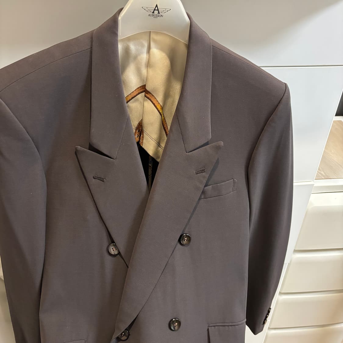 브라운 더블브레스트 명품 테일러 자켓 상품이미지7