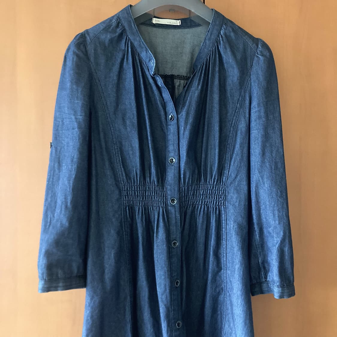 Vintage denim layered dress 상품이미지2