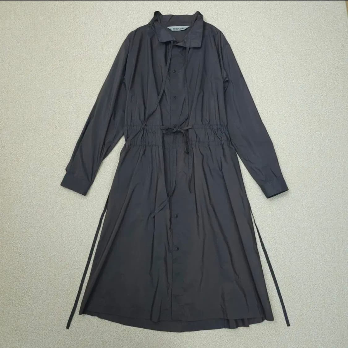 (M)일본 WINDCOAT 여성 롱 셔츠 원피스 자켓 상품이미지4