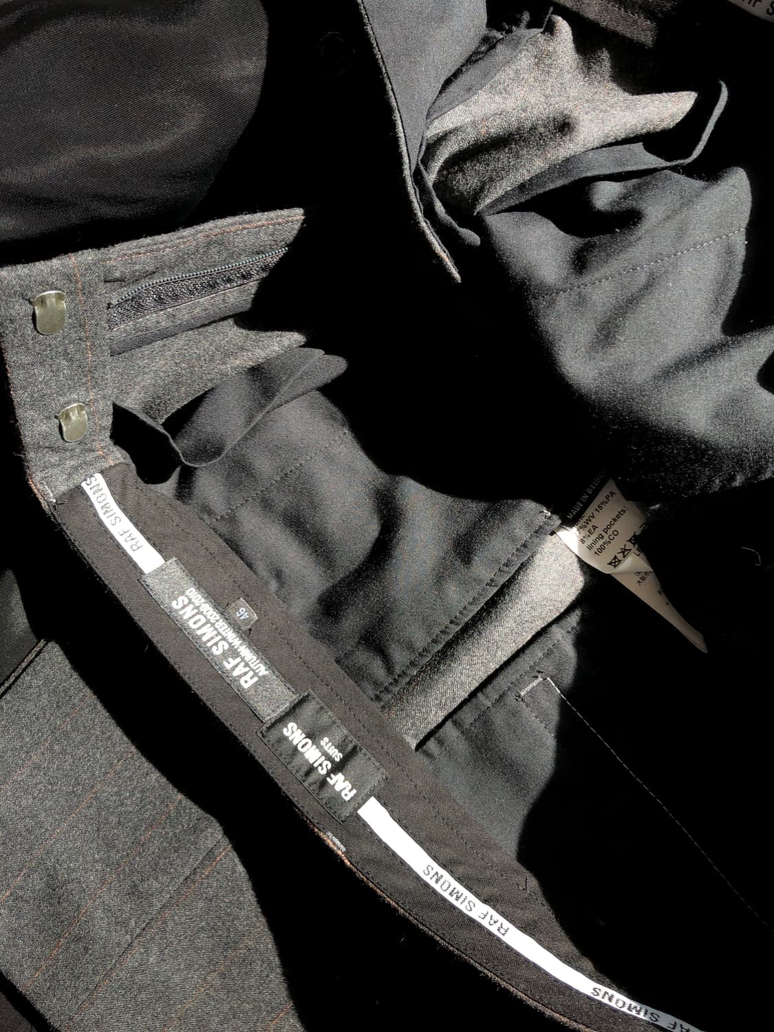 라프시몬스 미러 브로치 울 수트 상품이미지9