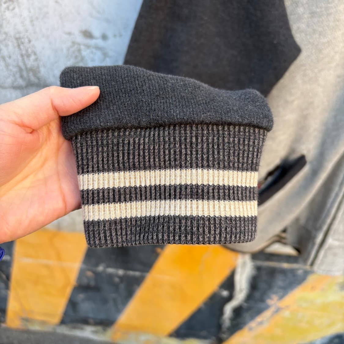 Polo 폴로 코튼 니트 바시티 자켓 상품이미지6