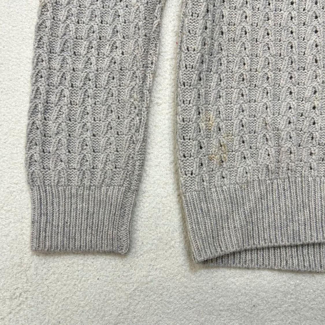 아페세 일본판 베이지 브이넥 니트가디건 XS 상품이미지2