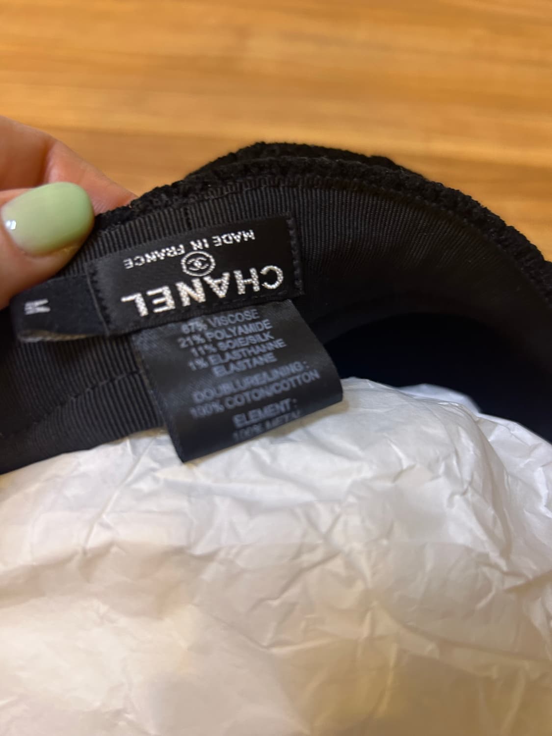 샤넬 트위드 판타지 헌팅캡 AA8741 M사이즈 상품이미지10