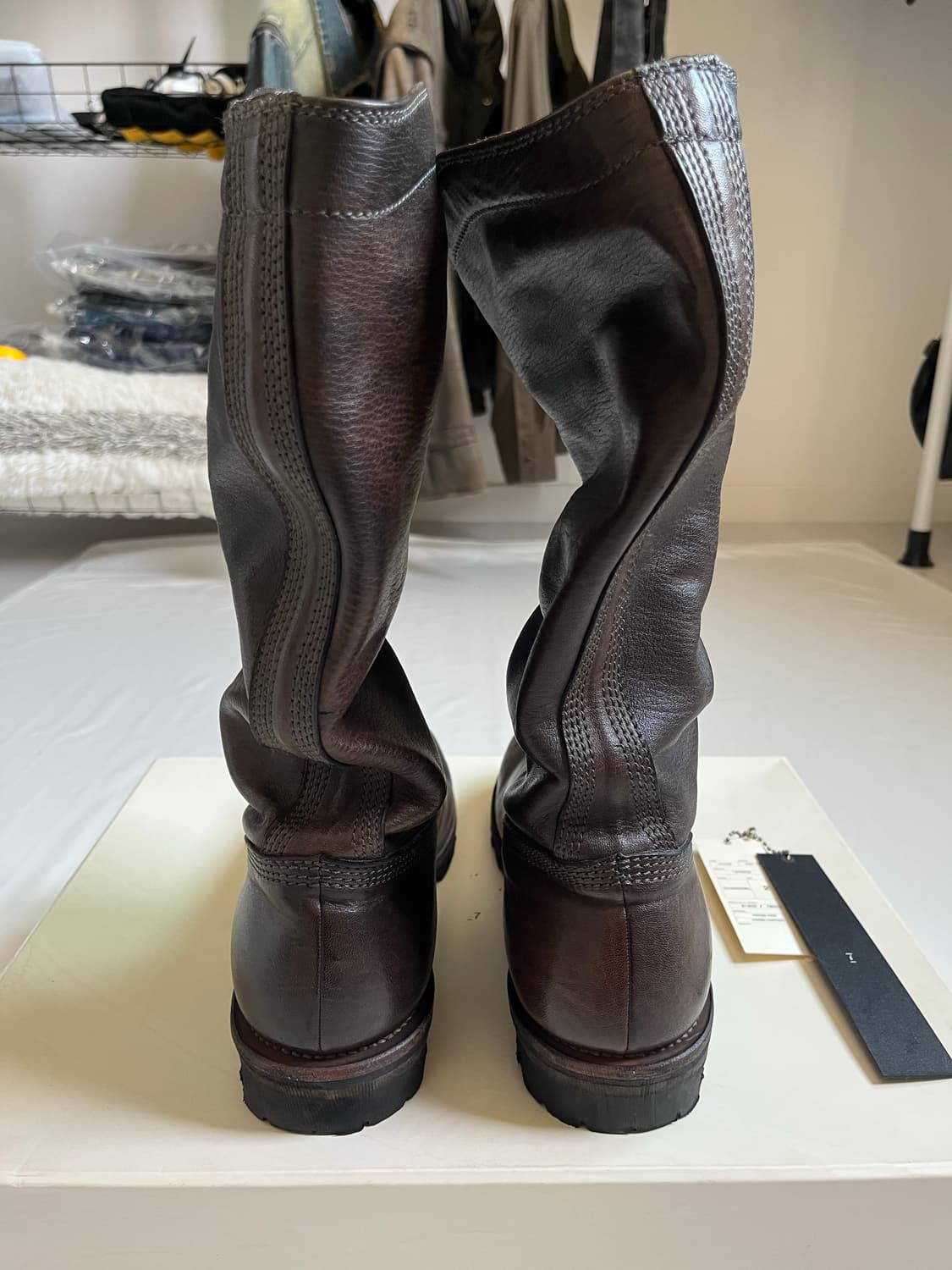 Julius AW07 Leather Drape Long Boots 상품이미지5