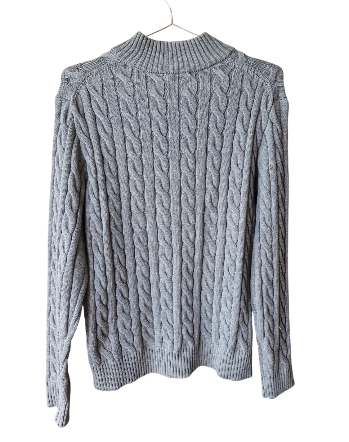 폴로 랄프로렌 케이블 반집업 니트 스웨터 그레이 L 상품이미지2