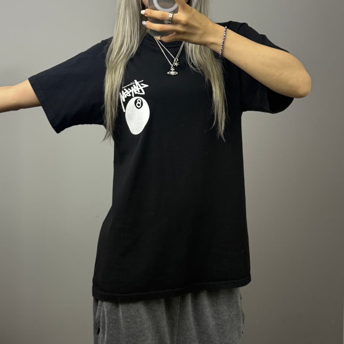 STUSSY 스투시 8볼 피그먼트 반팔 티셔츠 상품이미지3