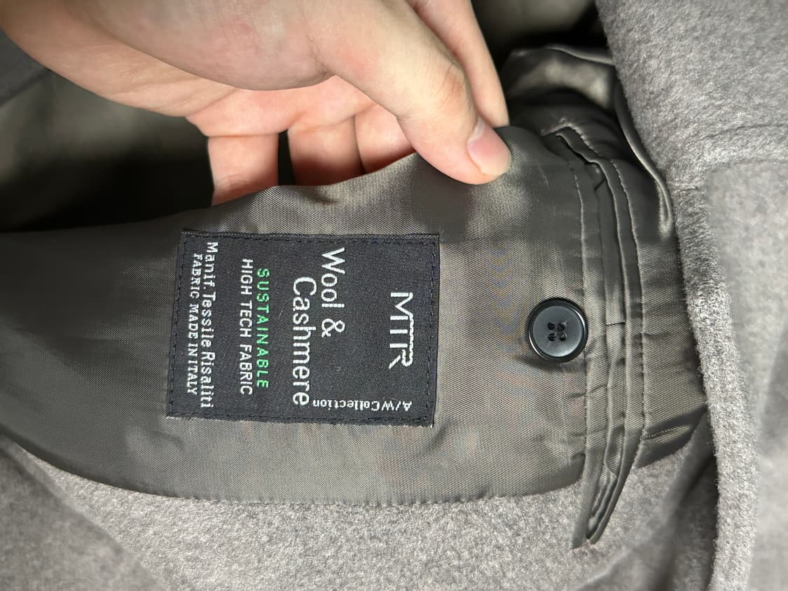 (L) 인사일런스 MTR 캐시미어 발마칸 코트 GREY BROWN 상품이미지4