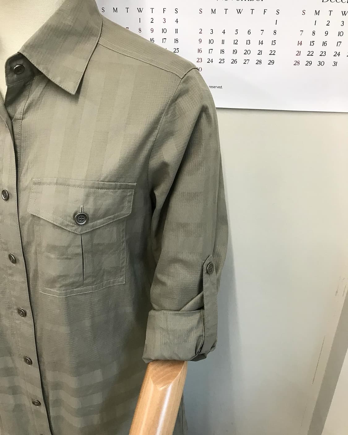 버버리 은장 체크 셔츠 상품이미지3