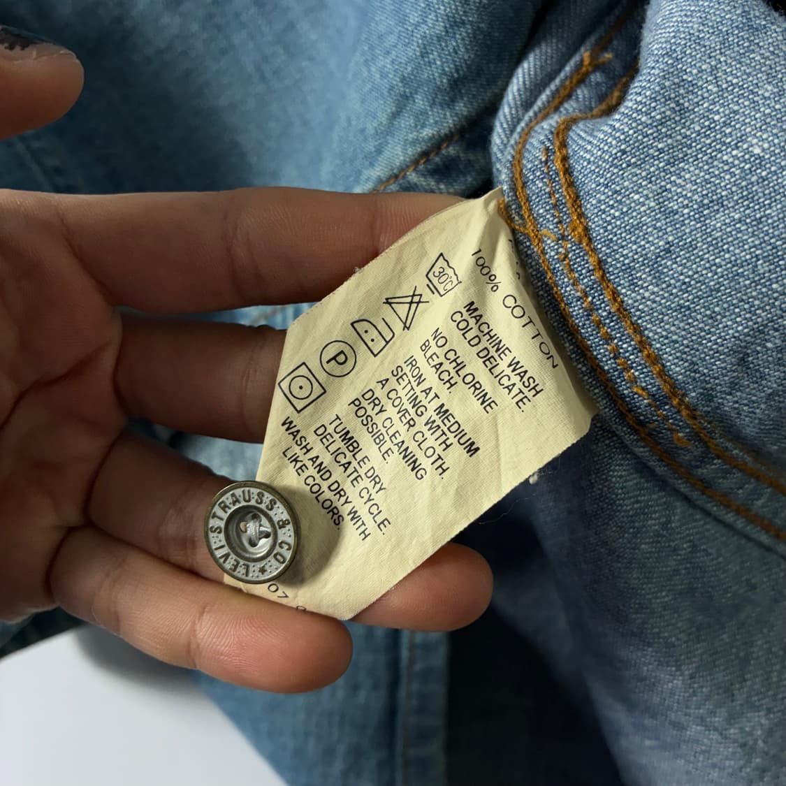 Levi's  리바이스 워시드 데님 웨스턴 셔츠  상품이미지6