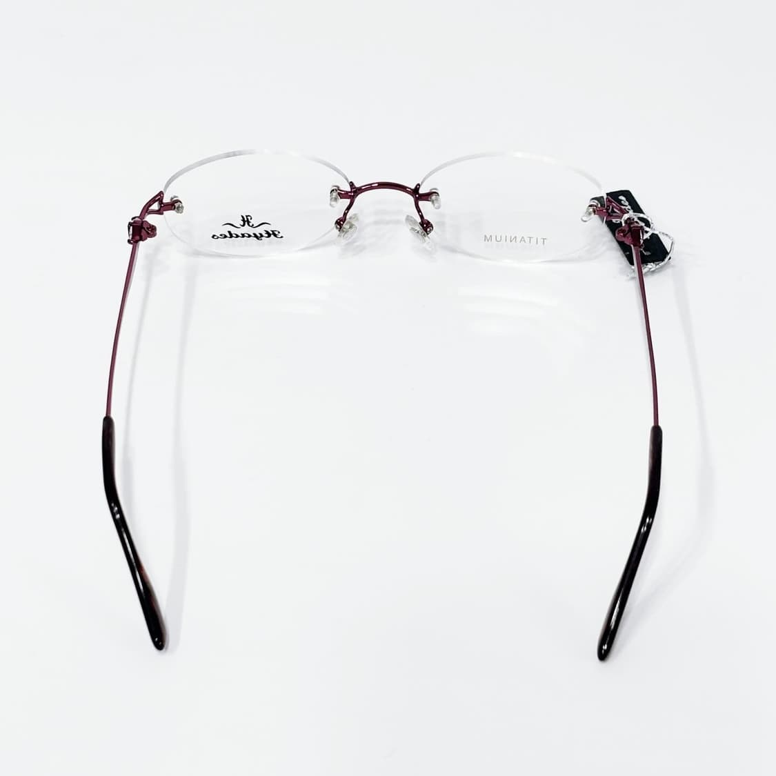 HYADES 버건디 큐빅 무테 데드스탁 빈티지안경 상품이미지5