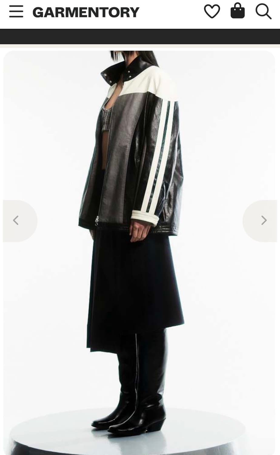 더오픈 프로덕트 PANELLED BIKER JACKET 상품이미지1