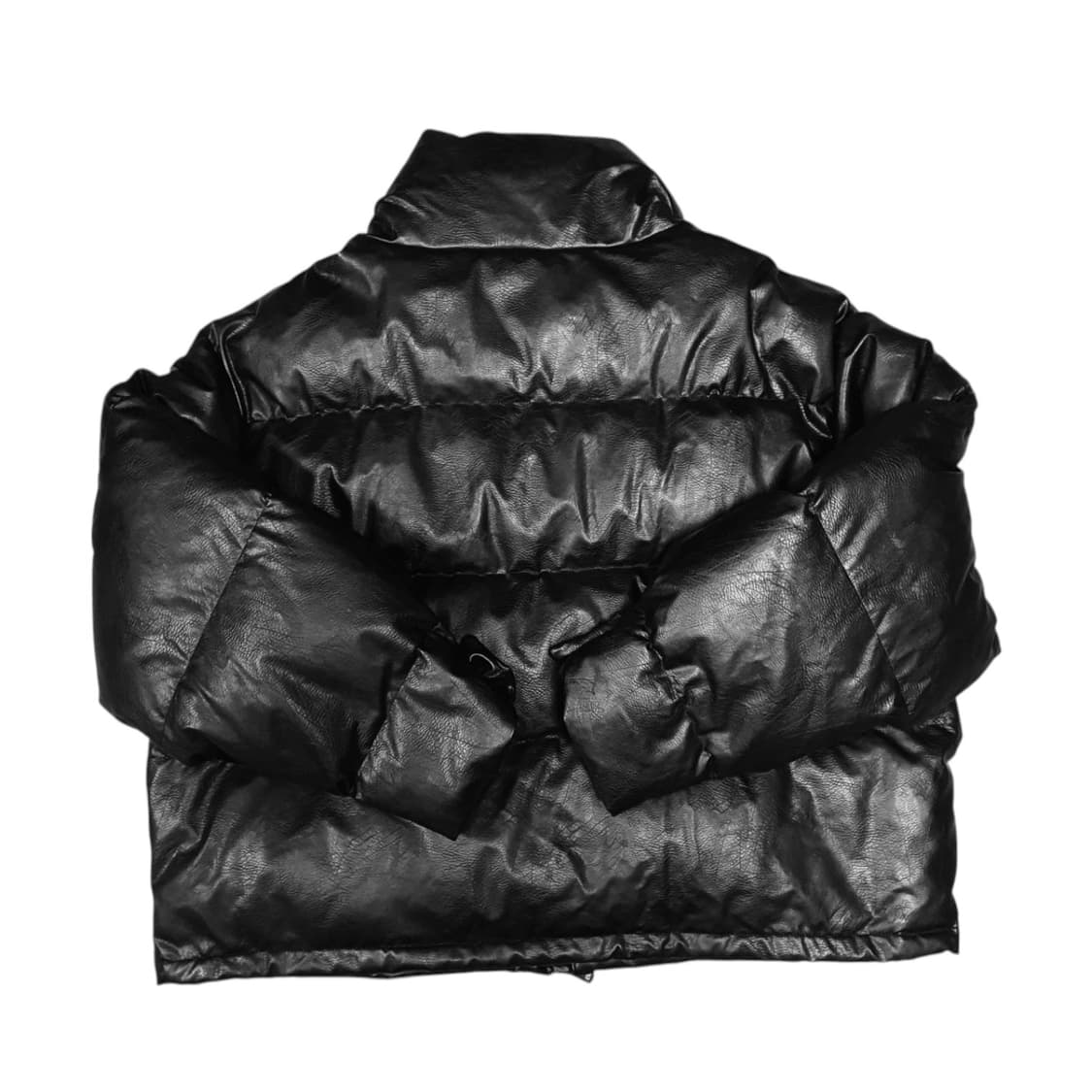 ✨ (바배) 에드리엘로스 페이크 블랙 레더 가죽 패딩  상품이미지2