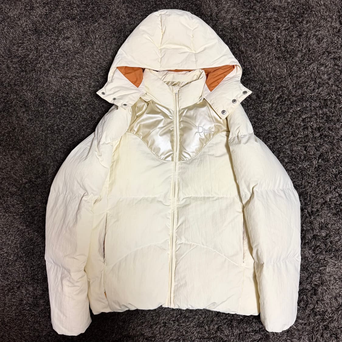 Dime 콘트라스트 푸퍼 패딩 자켓 상품이미지1