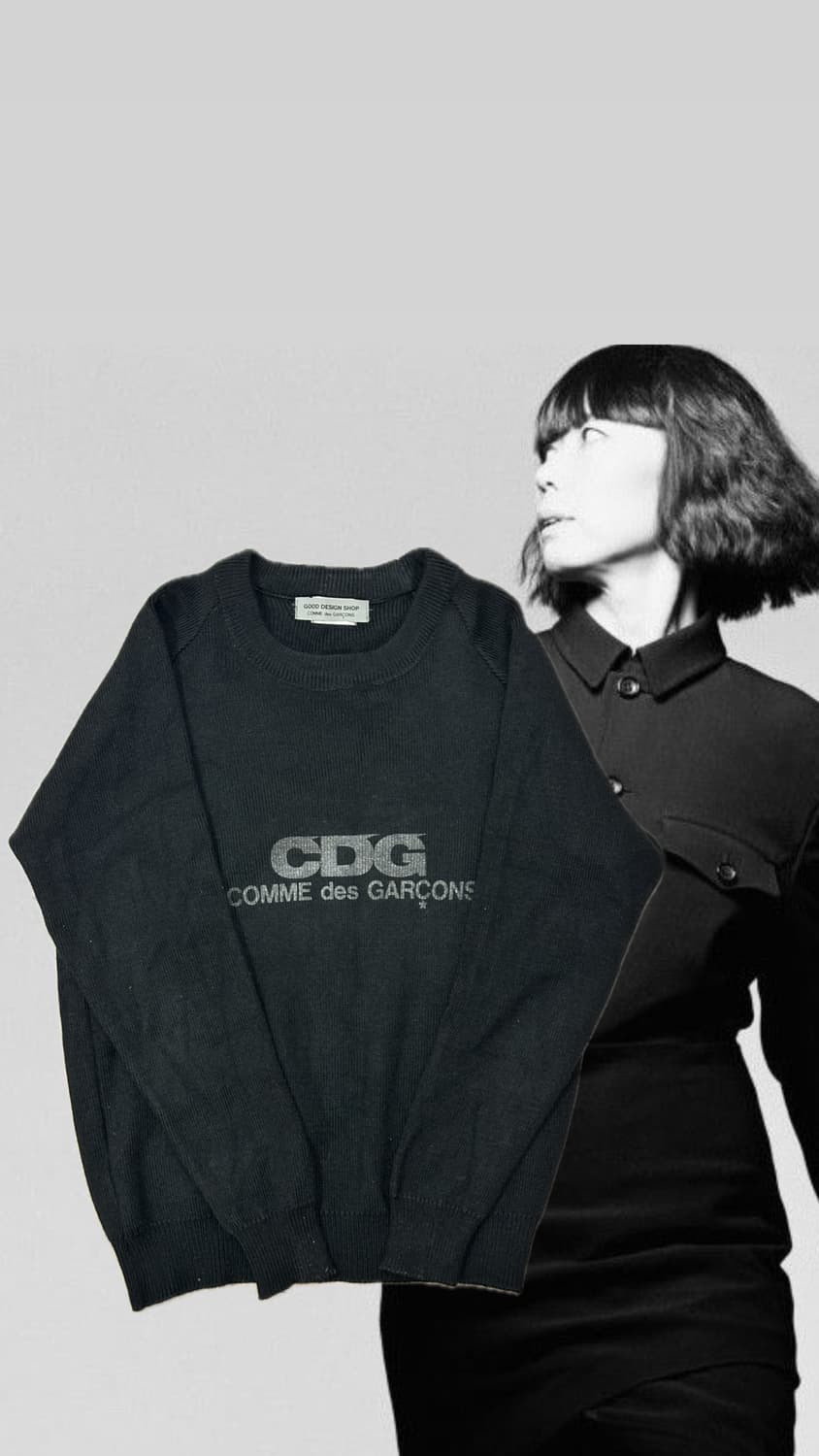 꼼데가르송 루스넥 풀오버 니트 블랙  상품이미지1